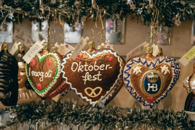 Oktoberfest Lebkuchenherzen.